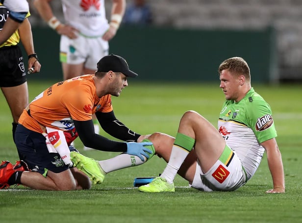 Ryan Sutton receives treatment