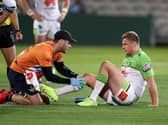 Ryan Sutton receives treatment