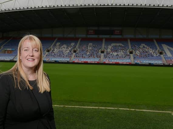 Caroline Molyneux, chair of the Wigan Athletic Supporters Club