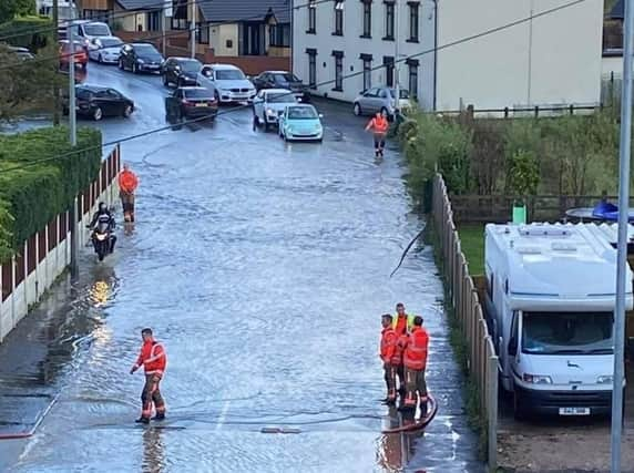 Wigan Lower Road under water