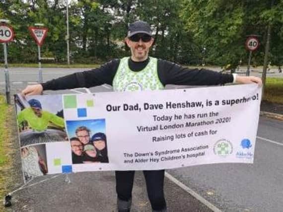 Dave Henshaw who has run the Virtual London Marathon