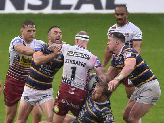 Wigan were knocked out of the Challenge Cup by Leeds