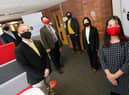 (L-R) UCLan representatives David Leemington, Dr Ed Griffith, Daniel Waller, Professor Niki Alsford, Dr Sojin Lim, and Dr Hye-Young Park at the official opening of the Sejong Institute on the university’s Preston campus.