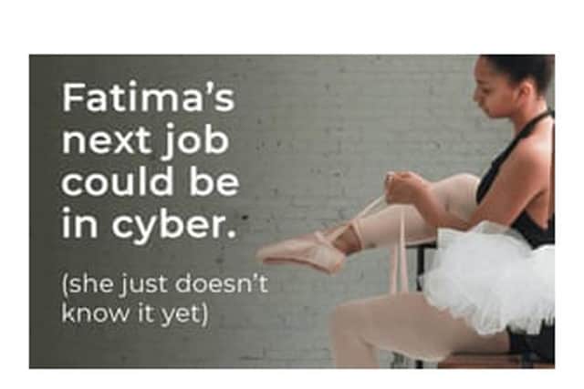 The advert is part of the Government’s Cyber First campaign