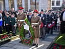 Paying respects at last year's Remembrance Day service in Wigan