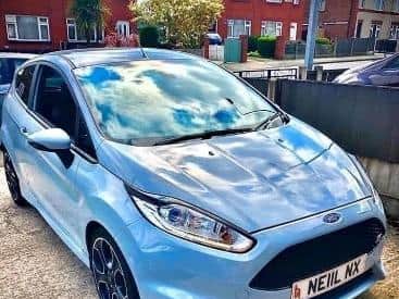 A Ford Fiesta ST stolen from Wigan Tesco