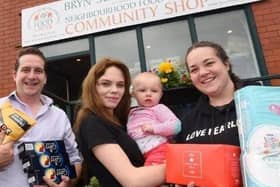 Coun Steve Jones with partner Courtney Bampton, daughter 11-month-old Lilly and sister Becky Jones