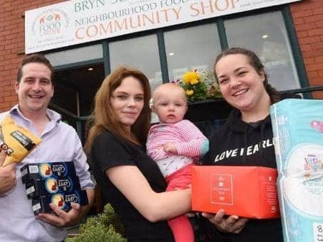 Coun Steve Jones with partner Courtney Bampton, daughter 11-month-old Lilly and sister Becky Jones