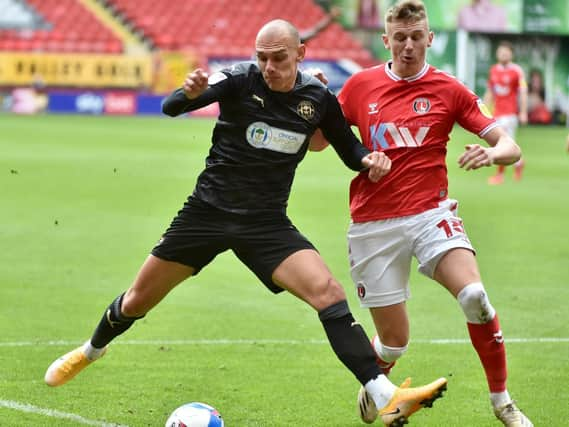 Kal Naismith in action at Charlton