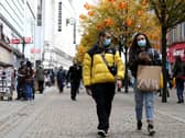 People wearing masks