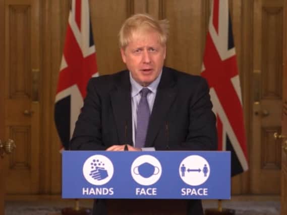 Prime minister Boris Johnson announces the Tier 3 restrictions