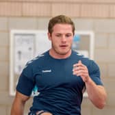 George Burgess in training for Wigan
