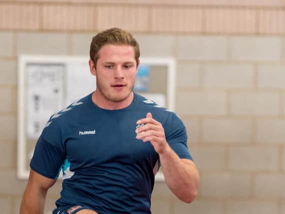 George Burgess in training for Wigan