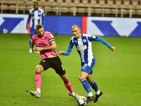 Kal Naismith in action against Peterborough
