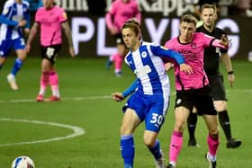 Thelo Aasgaard on his Latics debut against Peterborough