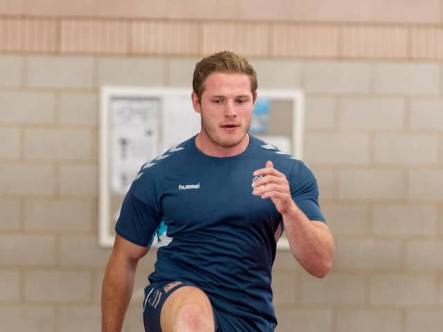 Prop George Burgess in training