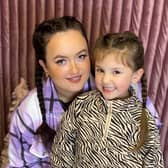 Jordon Seddon, from House of Sass, and five-year-old daughter Paiten