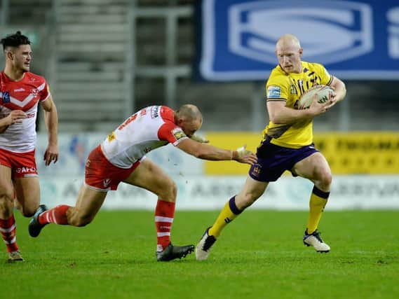 Liam Farrell in derby action