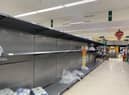 A number of social media users shared pictures as apparent panic buying began to take hold once more