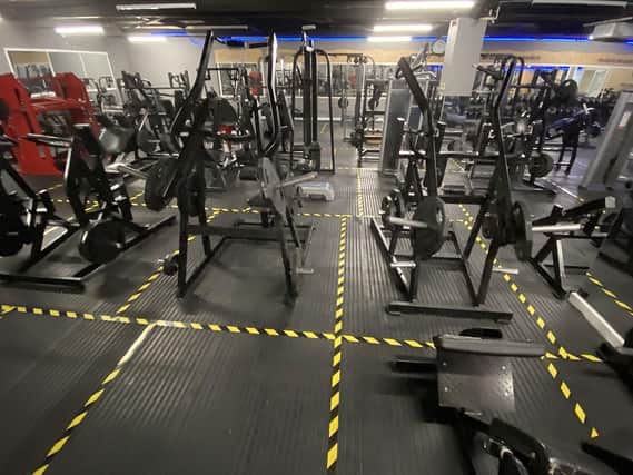 Gyms had reopened and following social distancing guidelines