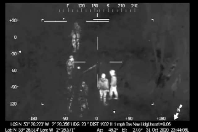 Helicopter footage of the rave (Picture: GMP)