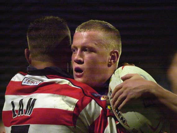 Adrian Lam and Luke Robinson in their Wigan playing days