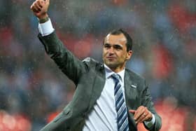 Roberto Martinez after picking up the FA Cup with Wigan Athletic