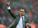 Roberto Martinez after picking up the FA Cup with Wigan Athletic