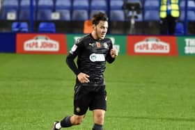 Harry McHugh marked his first start for Latics with a cracking goal at Tranmere