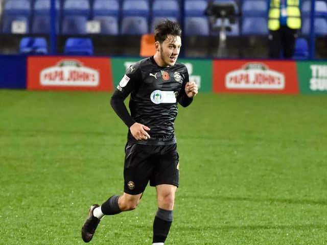 Harry McHugh marked his first start for Latics with a cracking goal at Tranmere