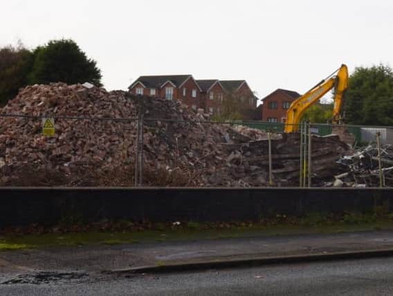 St Peter's Church and vicarage, in Bryn, has been demolished, to make way for controversial new plans