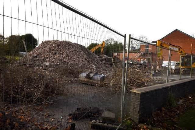 St Peter's Church and vicarage, in Bryn, has been demolished, to make way for controversial new plans