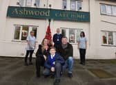 Owen Boardman with parents Lisa and Ian Boardman and care home staff Diane Anders, Chris Wilkinson and Michelle Johnson