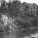 Scene of the Red Scar fishing tragedy, which killed two anglers in November 1950 when the riverbank gave way