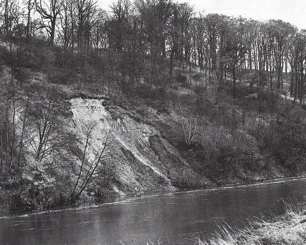 Scene of the Red Scar fishing tragedy, which killed two anglers in November 1950 when the riverbank gave way