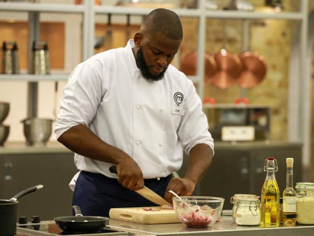 Victor cooks up a storm in Masterchef: The Professionals. Picture: BBC/Shine TV