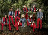 Jordan North (far right) with fellow stars in I'm a Celebrity...