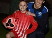 Ellie Duffy pictured with proud mum Michelle
