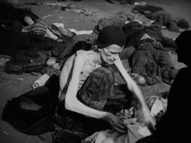 Flora went to a camp in Germany and saw the Nazis' inhumanity at first hand