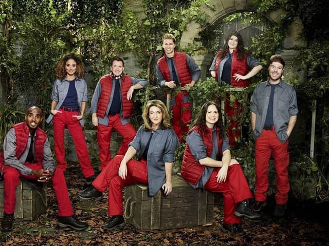 Jordan North (right) with some of his fellow campmates on I'm A Celebrity Get Me Out Of Here