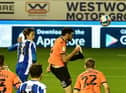 Thelo Aasgaard heads home his first senior goal