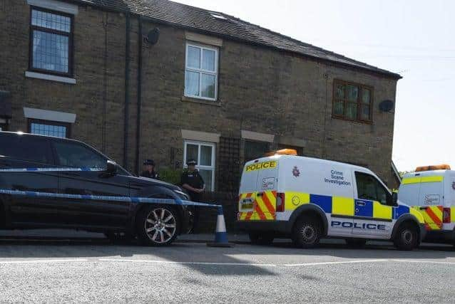 The scene in Billinge following Ms Belshaw's death