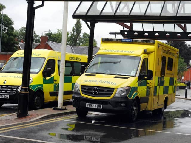 A man was taken by ambulance to Wigan Infirmary
