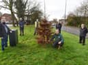 The dead tree in New Springs with disappointed community members