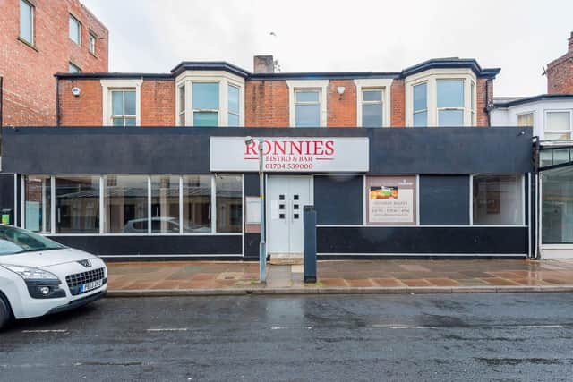 Ronnies Bistro and Bar, in Southport, is to be sold at auction next month