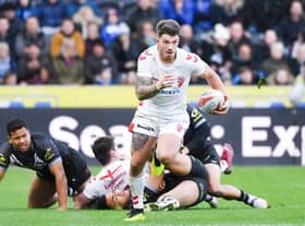 Oliver Gildart stunned a stunning try on his England debut at Hull