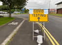 Covid words have dominated 2020. Pic: Covid-testing site at Walton-le-dale