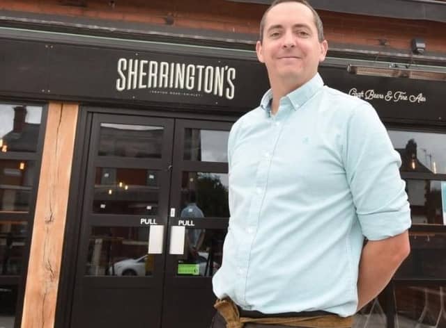 Sherrington's manager Mark Moorcroft