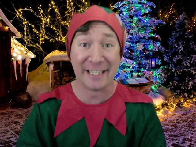 Jamie as an elf in one of his videos