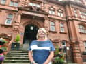 Alison McKenzie-Folan outside Wigan Town Hall